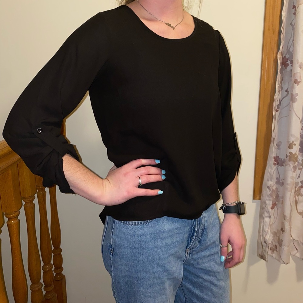 Elegant Black Women's Top